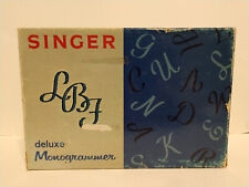 Monograma de lujo Singer 171276 aguja inclinada zigzag ~ 4 cámaras 3 letras 1 flor segunda mano  Embacar hacia Argentina