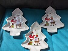 Christmas serving plates for sale  LONDON