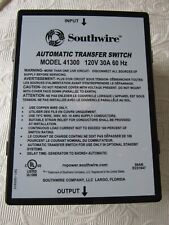 Interruptor de transferencia automática Southwire. Modelo 41300, 120V, 30A, 60Hz-USADO segunda mano  Embacar hacia Argentina