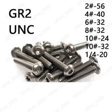 Titanium GR2 Torx Button Head Torx Screws Bolts 2# 4# 6# 8# 10# 1/4, used for sale  Shipping to South Africa