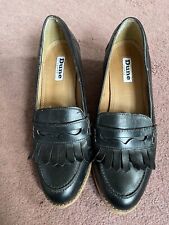 Dune black leather for sale  LONDON
