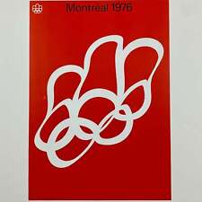 ORIGINAL POSTER - 1976 - OLYMPICS MONTREAL 76 (RED WAVY LOGO), used for sale  Canada