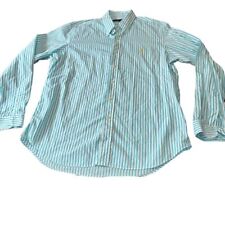 Camisa polo masculina Ralph Lauren listrada manga longa com botões gola pontiaguda C23 comprar usado  Enviando para Brazil