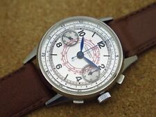 Used, Vintage mens Ulysse Nardin manual wind chronograph Valjoux 22 all steel restored for sale  Shipping to South Africa