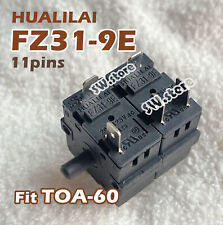 Interruptor de função HUALILAI FZ31-9E 11 pinos 7 engrenagens 20A FZ31-10 para TOA-60 YCD30-371, usado comprar usado  Enviando para Brazil
