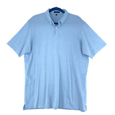 Peter Millar Crown Crafted Mens Size XL Ace Cotton Blend Polo Shirt Light Blue for sale  Shipping to South Africa