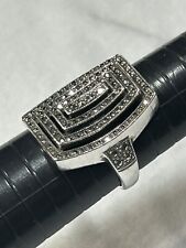 Usado, Antigo anel de pedra preciosa marcasita em camadas Art Deco CNA 925 prata esterlina tamanho 9,75,9,2 g comprar usado  Enviando para Brazil