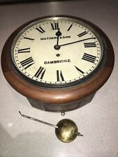 Victorian wall clock for sale  RUGBY