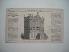 Gravure 1878. grand d'occasion  Laxou