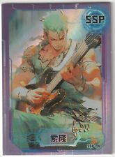 Usado, Cartão de anime One Piece SSP-04Thick Foil estampa super curta guitarra Zoro comprar usado  Enviando para Brazil