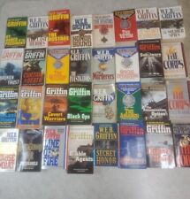 Lote de 32 W.E.B. Libros, novelas de suspenso de ficción militar y de detectives de Griffin segunda mano  Embacar hacia Argentina