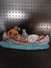 Vintage Indian In Canoe Hand painted Figurine.  for sale  Shipping to South Africa
