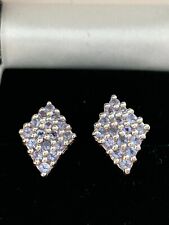 Tanzanite earrings silver for sale  WORCESTER