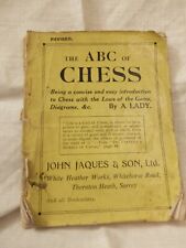 Antique Vintage Book     The ABC of Chess By A LADY   c1900 comprar usado  Enviando para Brazil