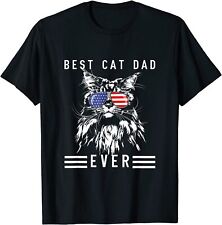 NOVO LIMITADO Camiseta Funny Maine Coon Cat Best Cat Dad Ever Funny Cat Maine Coon comprar usado  Enviando para Brazil