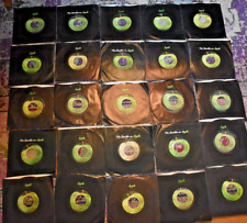 Lot of 25  BEATLES 45's ON APPLE, used for sale  Shipping to South Africa