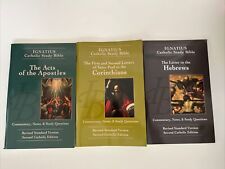 Conjunto de 3 livros de hebreus apóstolos Coríntios série bíblica estudo católico Inácio comprar usado  Enviando para Brazil