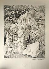 Vintage Engraving of Grasses,Musee Du Louvre Chalcographie,signed Beatrice Appia for sale  Shipping to South Africa
