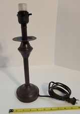 "Lámpara de mesa estilo vela marrón rústico Intertek iluminación de escritorio 13,75"" x 4" segunda mano  Embacar hacia Argentina