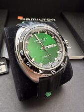 Reloj automático para hombre Hamilton Pan Europ día-fecha verde H35415761 segunda mano  Embacar hacia Argentina