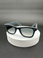 Óculos de sol Ray-Ban azul denim original WAYFARER R52140 50/22 feito à mão na Itália comprar usado  Enviando para Brazil