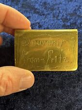 Trench art matchbox for sale  LEEDS