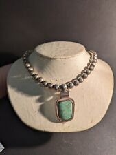 Silver bead necklace for sale  Locust Fork