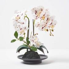 Used, Artificial White Lifelike Faux Orchid Plant in Pot for Indoor Decoration for sale  Shipping to South Africa
