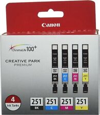 New Out Box Generic For Canon C-251 BK/C/M/Y XL Printer Ink Cartridge for sale  Shipping to South Africa