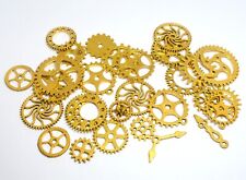 BUNDLE STEAMPUNK GEARS LOT BRASS METAL FOR CRAFT for sale  Shipping to South Africa