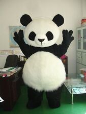 Halloween Panda Bear Mascot Costume Long Fur Cosplay Birthday Dress Adults Dress for sale  Shipping to South Africa
