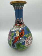Cloisonne vase birds usato  Firenze