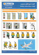 Safety Card Kam Air Boeing B737-300/500 CCM / CH-19 Version 1 / JAN / 2023, usado comprar usado  Enviando para Brazil