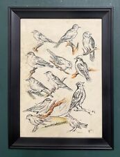 watercolour paintings birds for sale  BIRMINGHAM