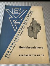 1959 riginal betriebsanleitung gebraucht kaufen  Bernau