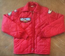 Used, Unitog Vintage Puffer Coat BSA Boy Scout 1978 Lots Of Patches Small Red NICE  for sale  Shipping to South Africa