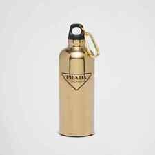 Prada Stainless Gold Limited Water Travel Bottle 500ml, used for sale  Shipping to South Africa