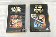Vintage Star Wars VHS Video Cassettes 1 Phantom Menace & 2 Attack Of The Clones segunda mano  Embacar hacia Mexico