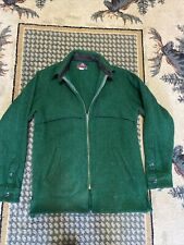 VTG Johnson Woolen Mills Wool Hunting Jacket Size 15 Made in USA Green Full Zip, used for sale  Northville