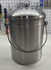 Used, Compost Bin, Stainless Steel Indoor Compost Bucket for Kitchen Countertop for sale  Shipping to South Africa