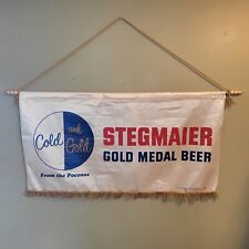 "Banner publicitario vintage de cerveza stegmaier Wilkes Barre Pa. 44"" x 24" segunda mano  Embacar hacia Mexico