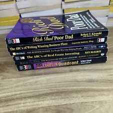 Lote de 6 libros de finanzas de Robert Kiyosaki padre rico, padre pobre flujo de efectivo abcs segunda mano  Embacar hacia Argentina