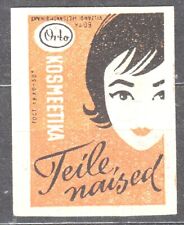 Używany, SU EESTI SR 1961 Matchbox Label - #256b lab, Ortho COSMETICS - For you women. na sprzedaż  PL