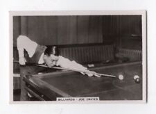 Used, Billiards cigarette Card - Joe Davis for sale  Shipping to South Africa