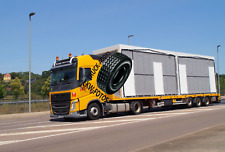 Truck Photo, Lkw Foto, VOLVO FH 460 Pritschensattelzug, Mentner-Krane, usado comprar usado  Enviando para Brazil
