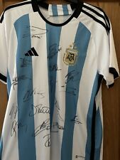 Camisa Argentina Assinada De Paul, Leo, Dybala E Mais 2 Camisas Assinaturas Vairy comprar usado  Enviando para Brazil