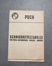 Schmiermitteltabelle puch mope gebraucht kaufen  Rheinmünster
