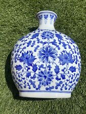 Magnífico jarrón de porcelana azul y blanco fino estilo chino Nanking de colección segunda mano  Embacar hacia Mexico