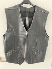 Mens leather vest for sale  LONDON