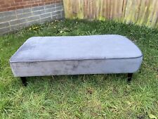Grey velvet seat for sale  POOLE